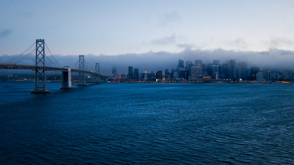 Foggy San Francisco Skyline